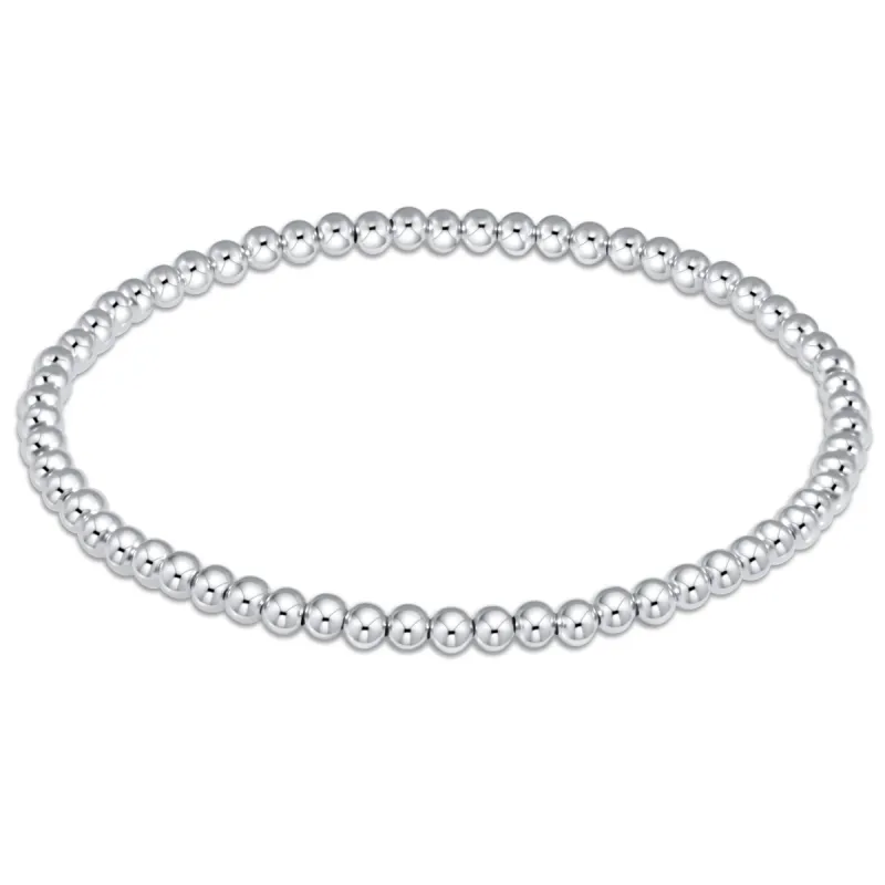 Classic Sterling 3mm Bead Bracelet sold by enewton