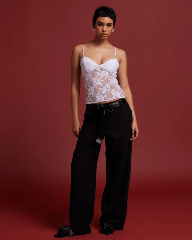 FLORAL LACE TANK - WHITE sold by Artless Forever