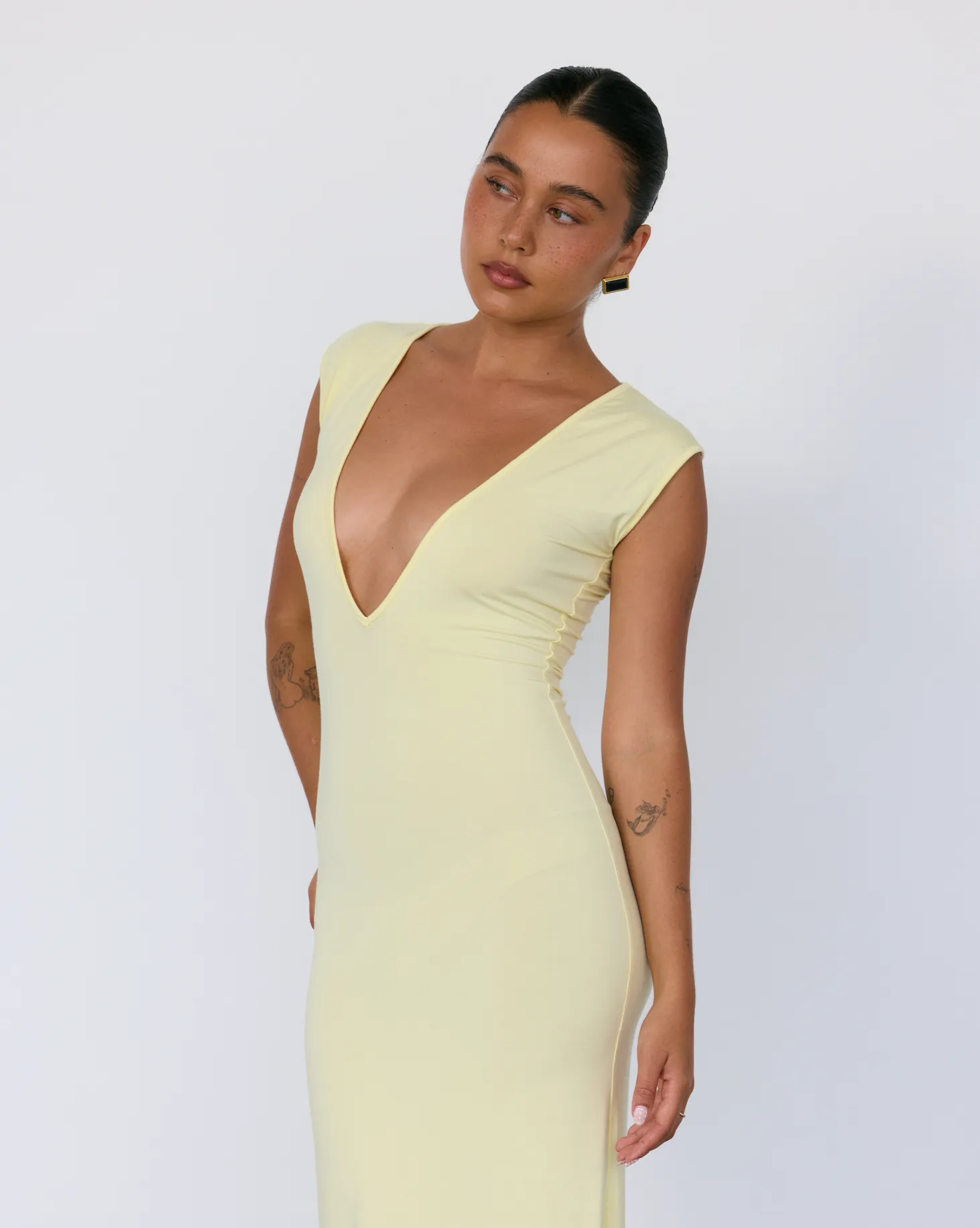 Tate Plunge Midi Dress sold by Artless Forever product image thumbnail 4