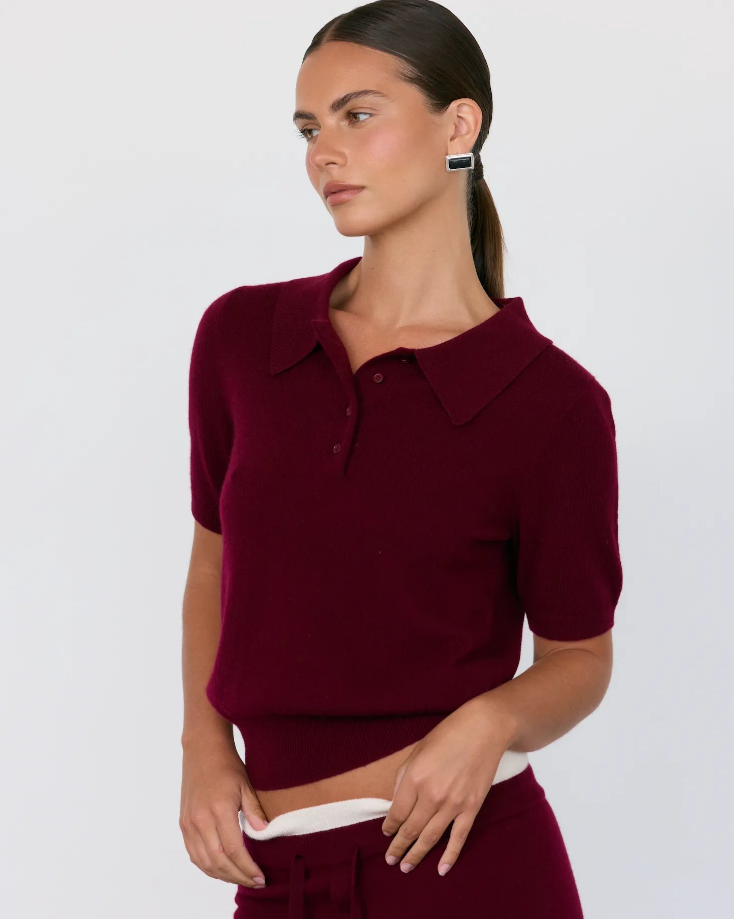 Tove Short Sleeve Cashmere Polo sold by Artless Forever product image thumbnail 4