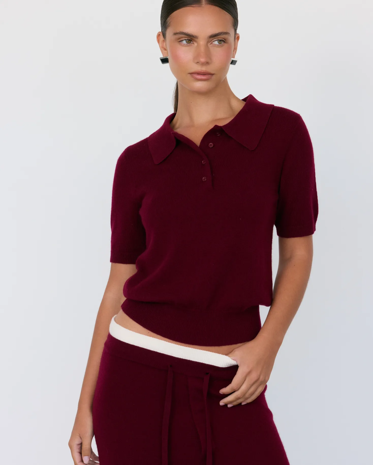 Tove Short Sleeve Cashmere Polo sold by Artless Forever product image thumbnail 5