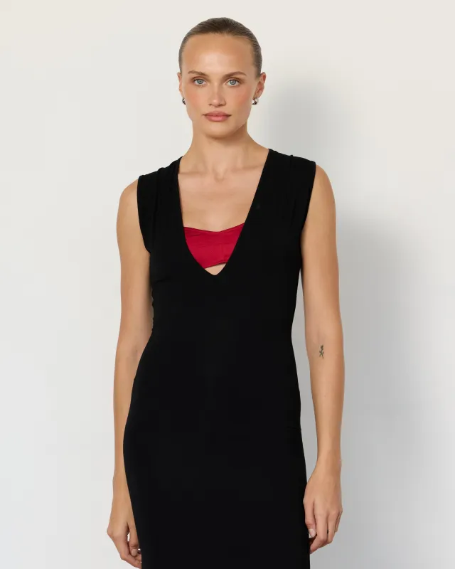 Tate Plunge Midi Dress sold by Artless Forever