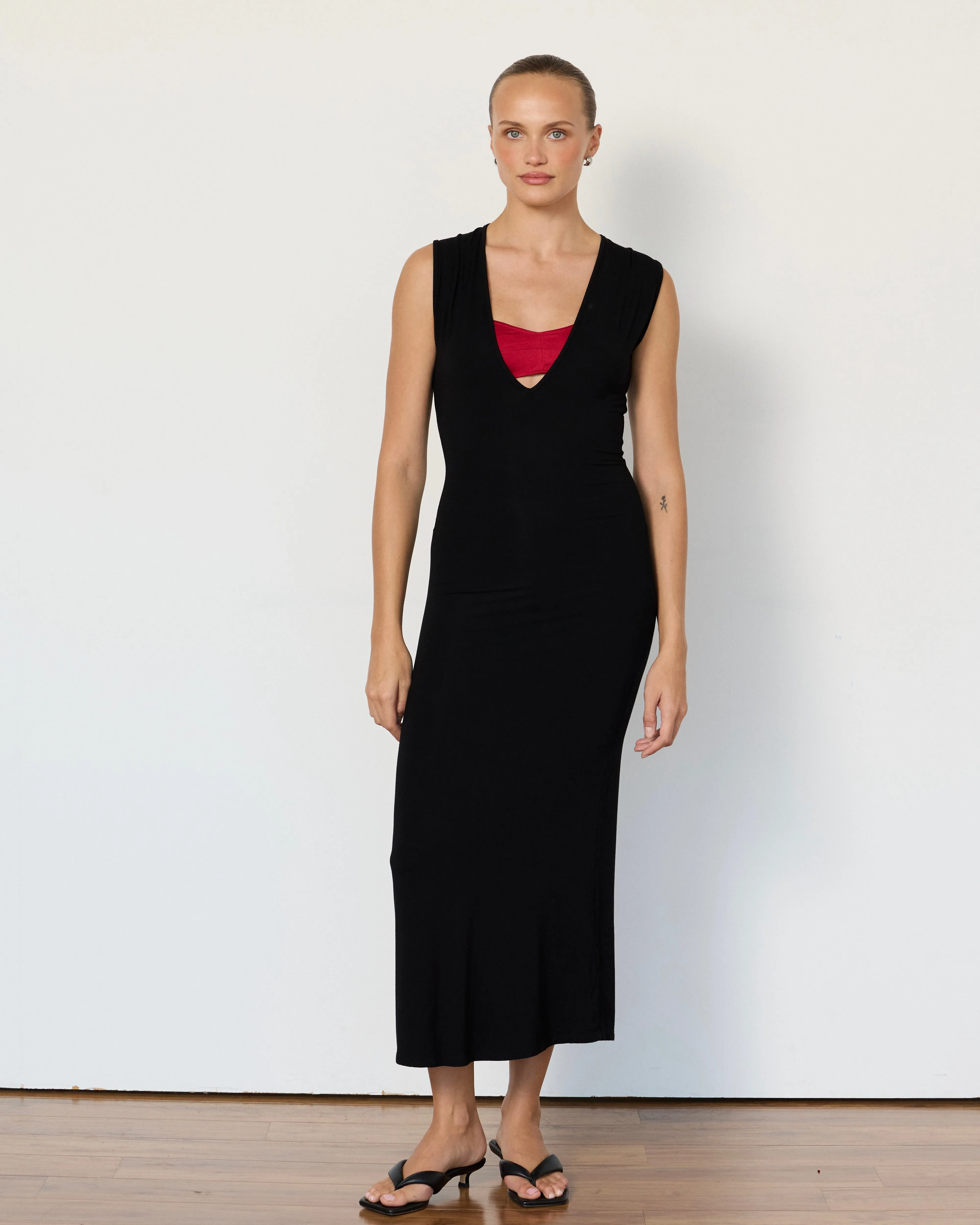 Tate Plunge Midi Dress sold by Artless Forever product image thumbnail 2