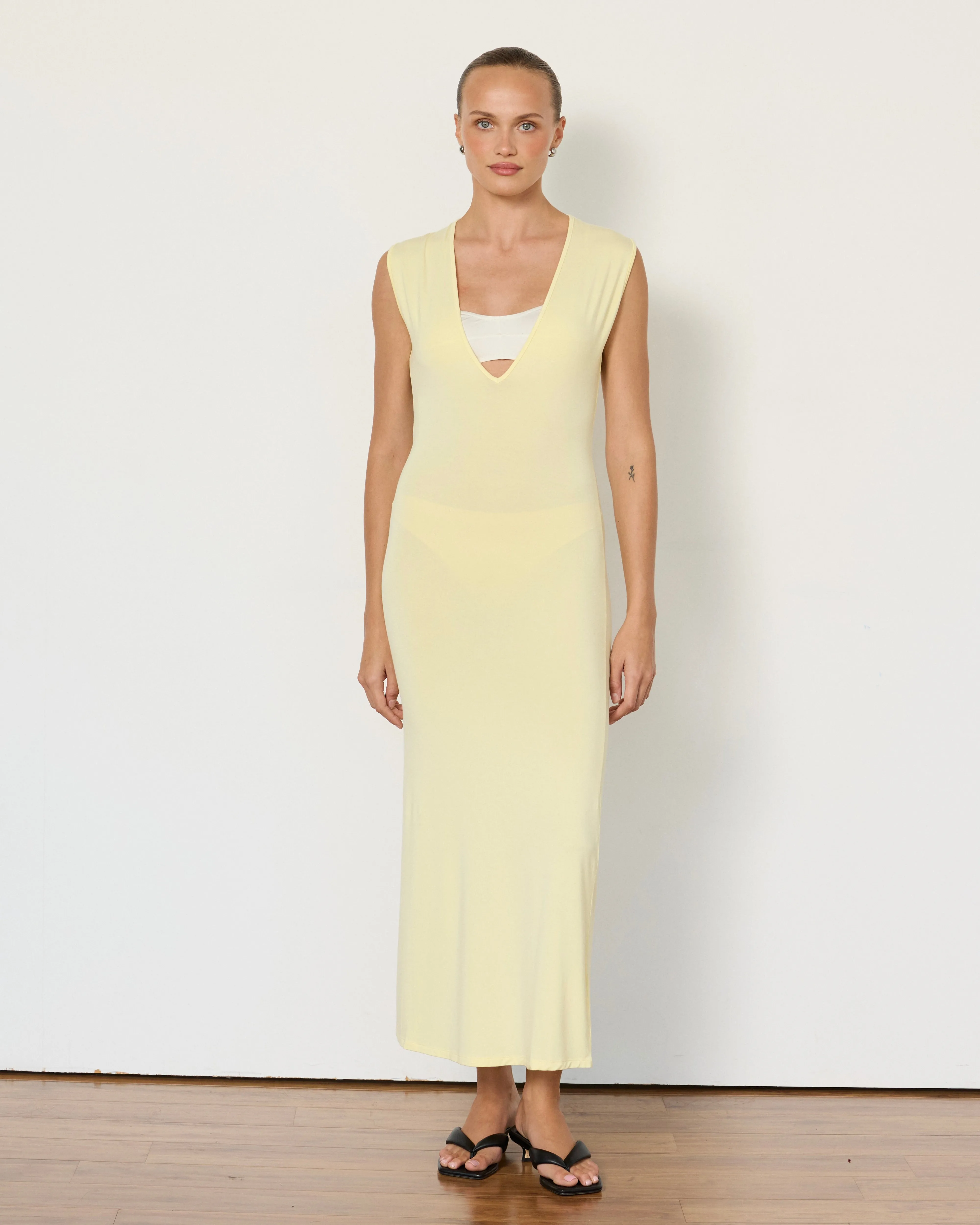 Tate Plunge Midi Dress sold by Artless Forever product image thumbnail 3