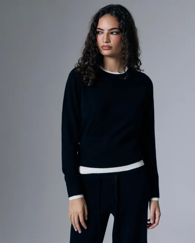 Tove Layered Cashmere Crewneck made by Artless Forever