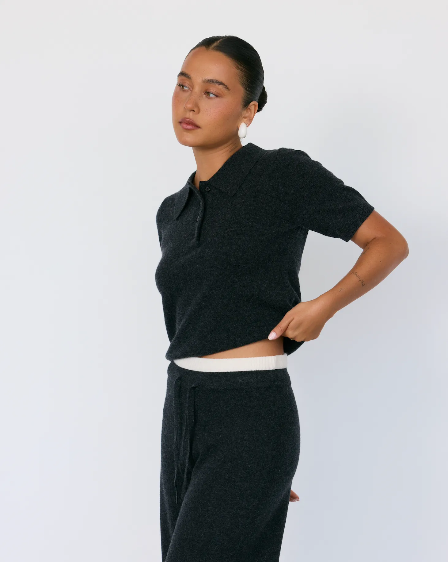 Tove Short Sleeve Cashmere Polo sold by Artless Forever product image thumbnail 2