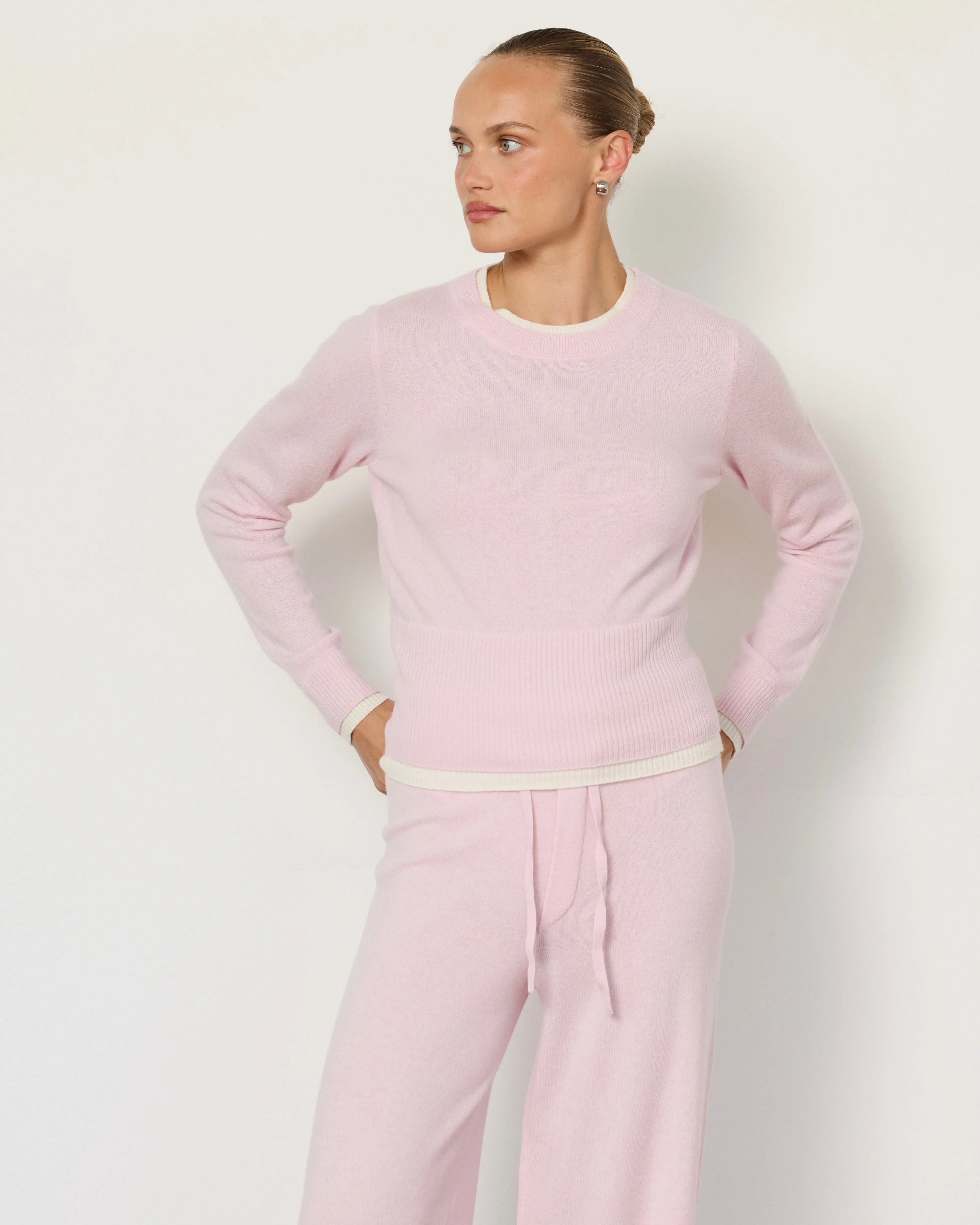 Tove Layered Cashmere Crewneck sold by Artless Forever product image thumbnail 2