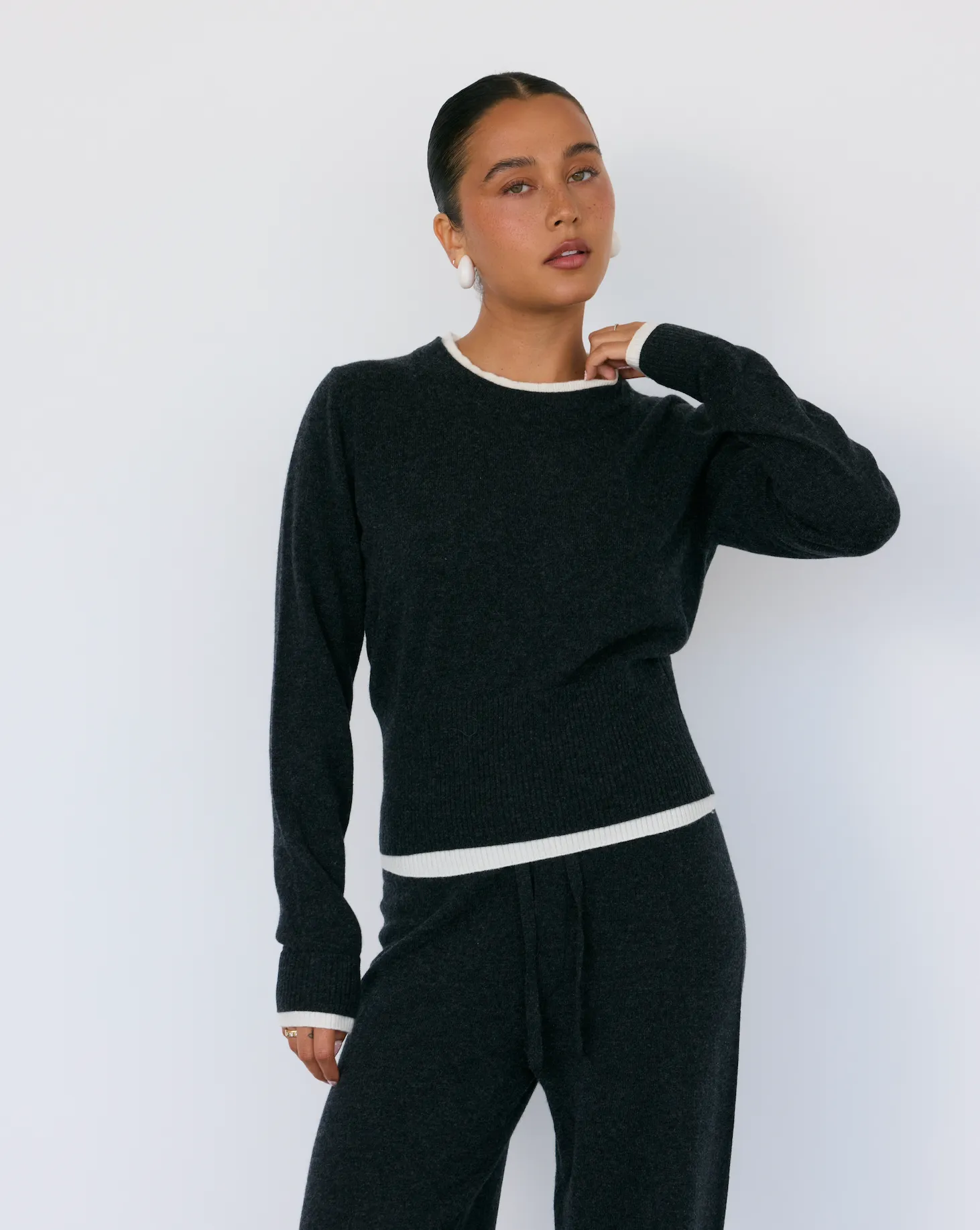 Tove Layered Cashmere Crewneck sold by Artless Forever product image thumbnail 5