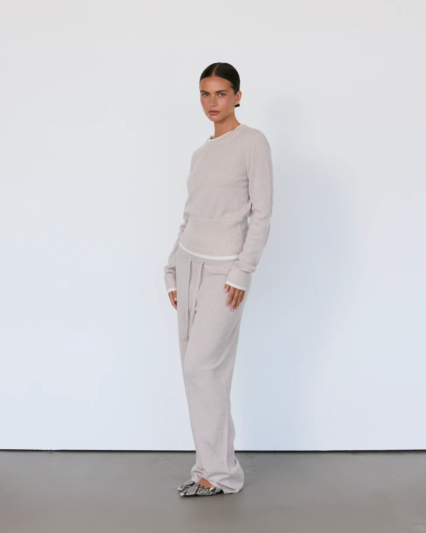 Tove Layered Cashmere Crewneck sold by Artless Forever product image thumbnail 5