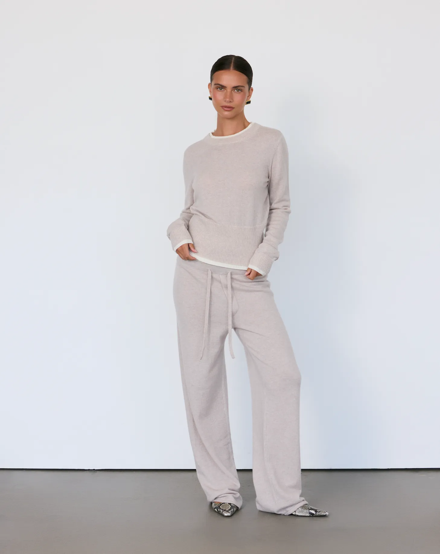 Tove Layered Cashmere Crewneck sold by Artless Forever product image thumbnail 3