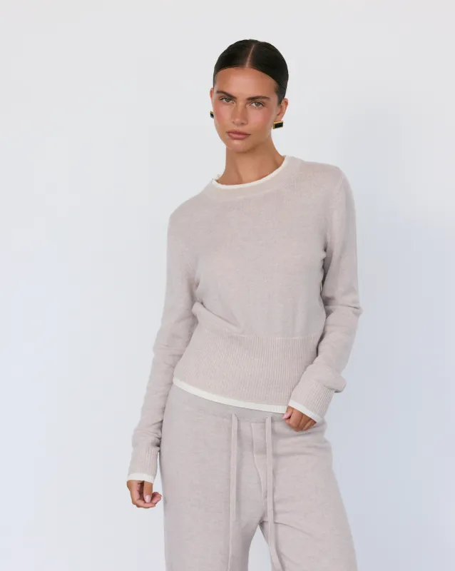 Tove Layered Cashmere Crewneck made by Artless Forever