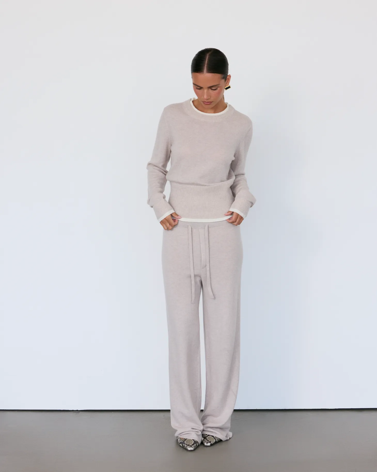 Tove Layered Cashmere Crewneck sold by Artless Forever product image thumbnail 4