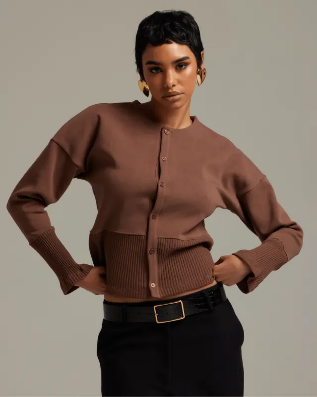 EASY CARDIGAN - CHOCOLATE sold by Artless Forever