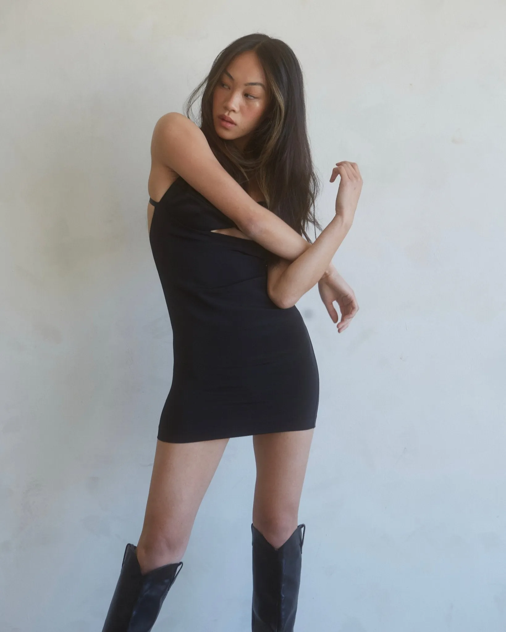 SILK CORSET DRESS - BLACK sold by Artless Forever product image thumbnail 2