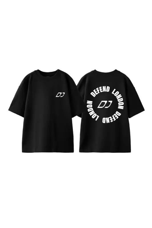 DFND MONOGRAM T-SHIRT - BLACK sold by DFND