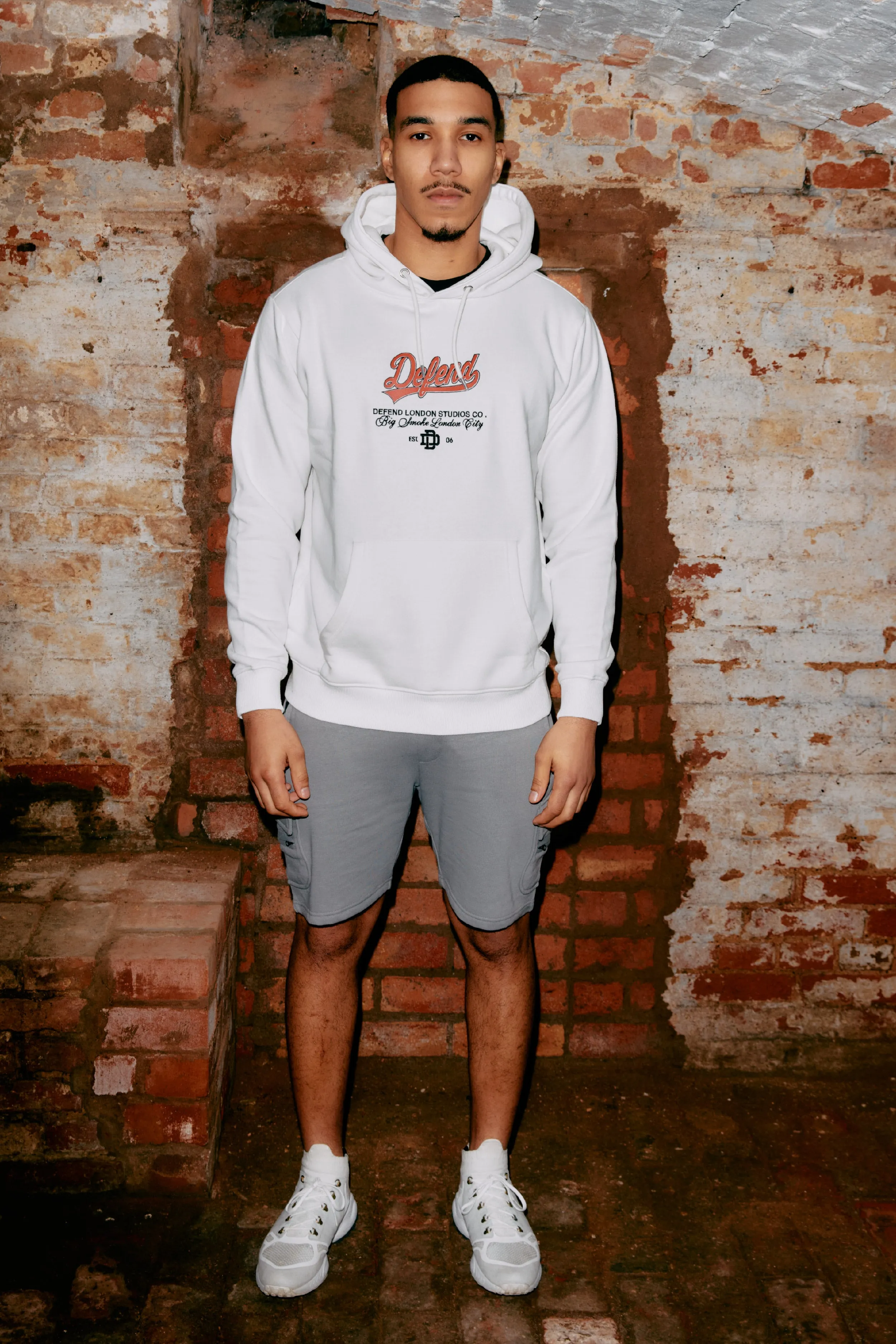 DIVIDED HOODIE - Stone sold by DFND