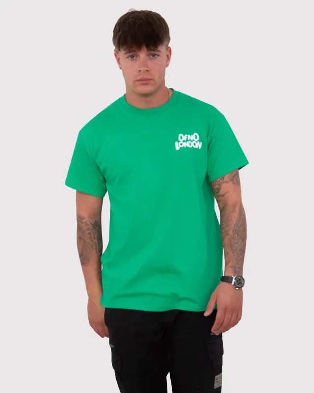 DFND BUBBLE LOGO T-SHIRT - GREEN sold by DFND