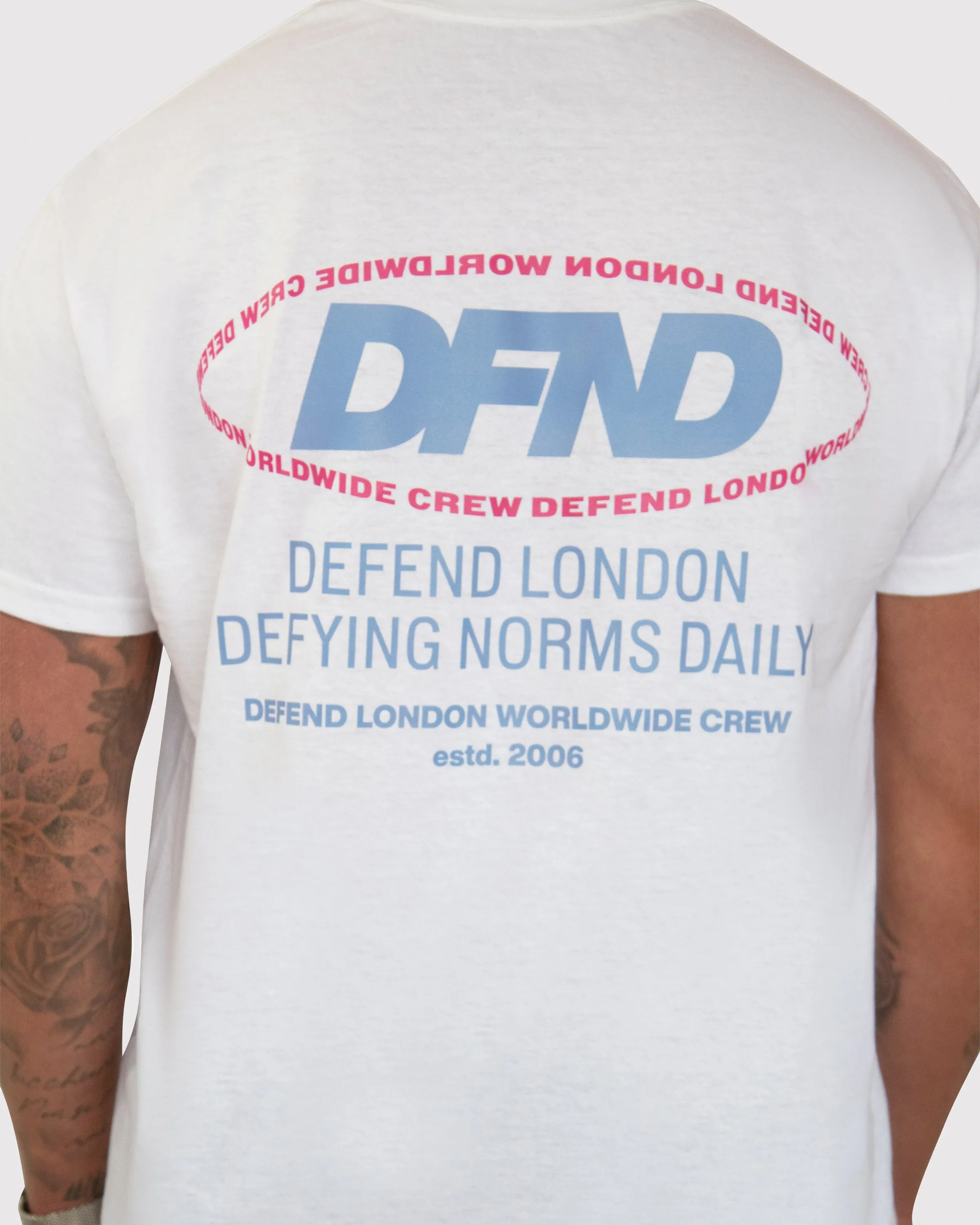 DFND CREW T-SHIRT - WHITE sold by DFND product image thumbnail 5