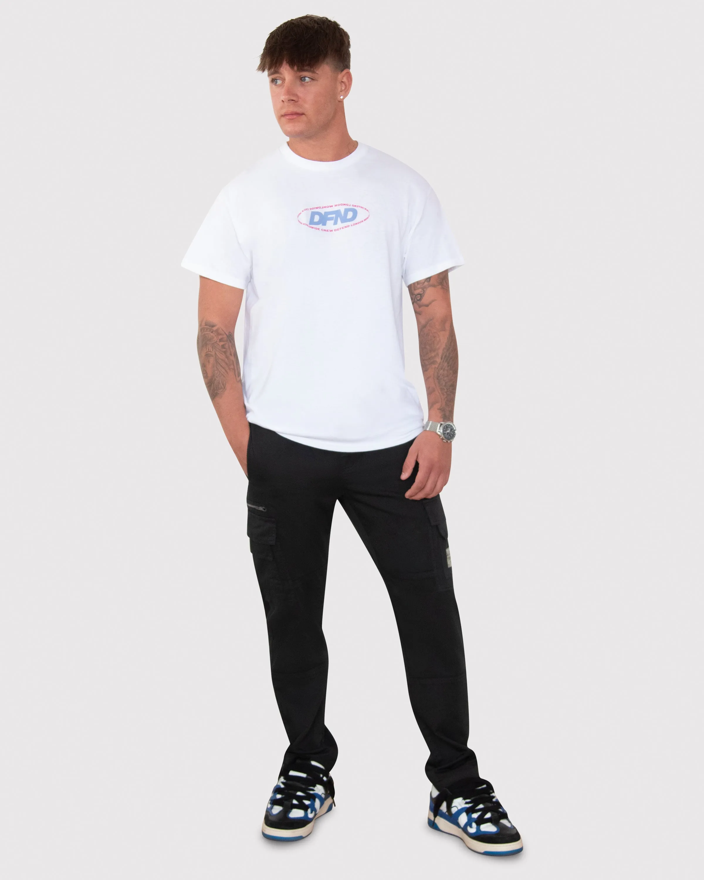 DFND CREW T-SHIRT - WHITE sold by DFND product image thumbnail 3