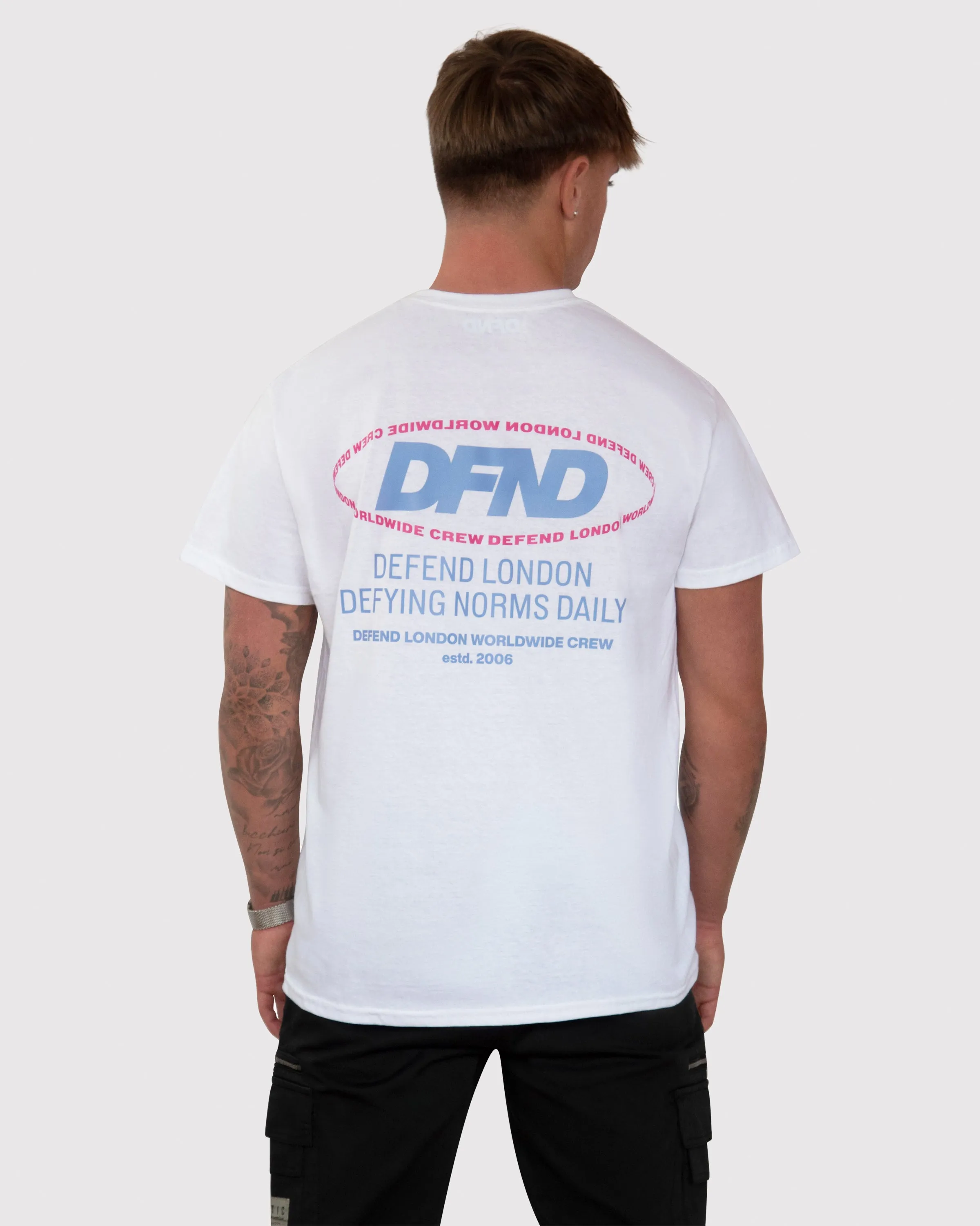 DFND CREW T-SHIRT - WHITE sold by DFND product image thumbnail 2