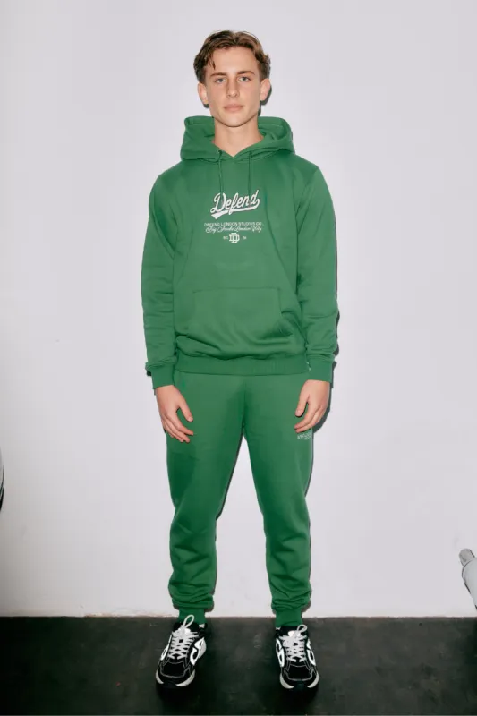 DIVIDED HOODIE - Green sold by DFND