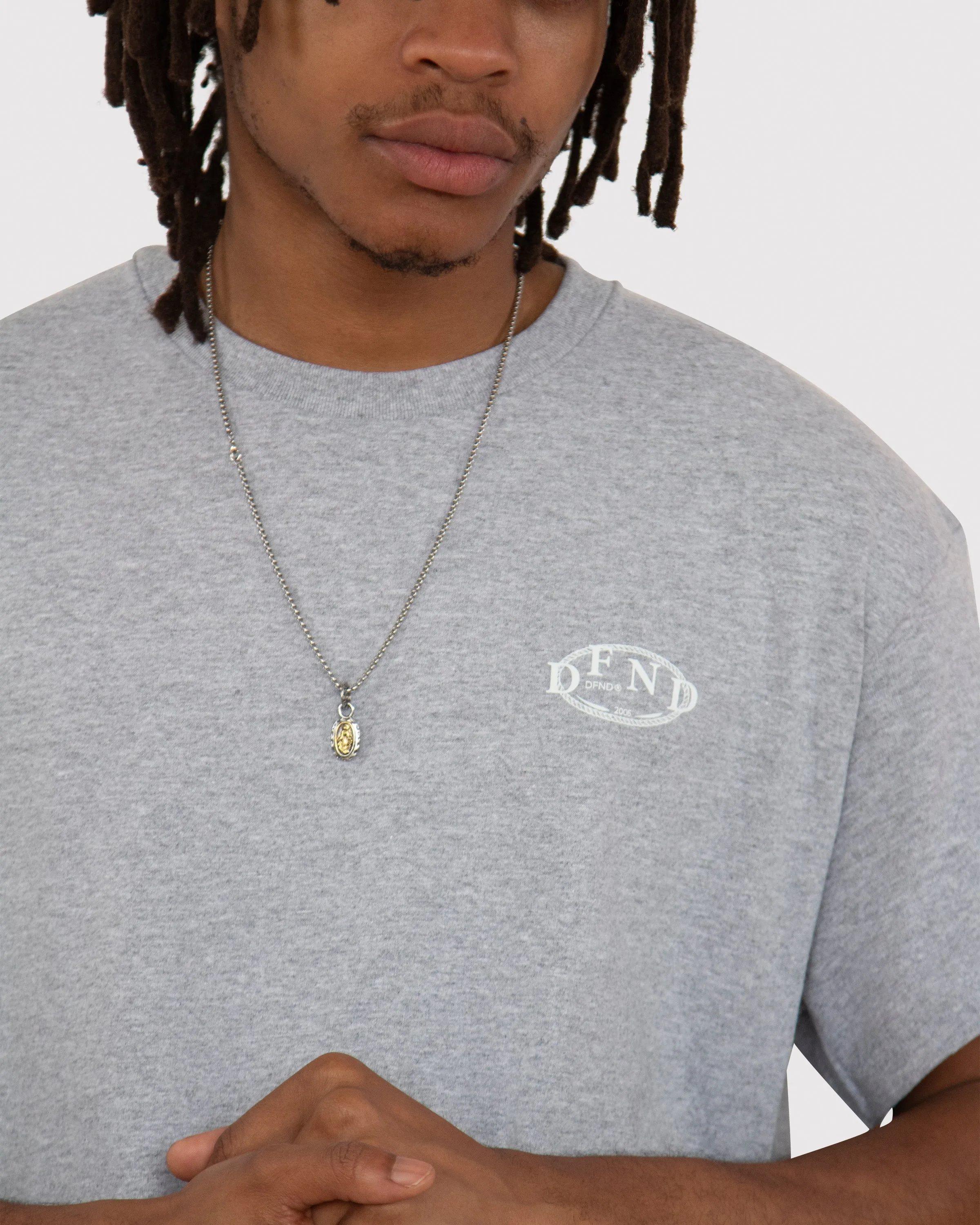 DFND ATELIER OVERSIZED T-SHIRT - GREY MELANGE sold by DFND product image thumbnail 5