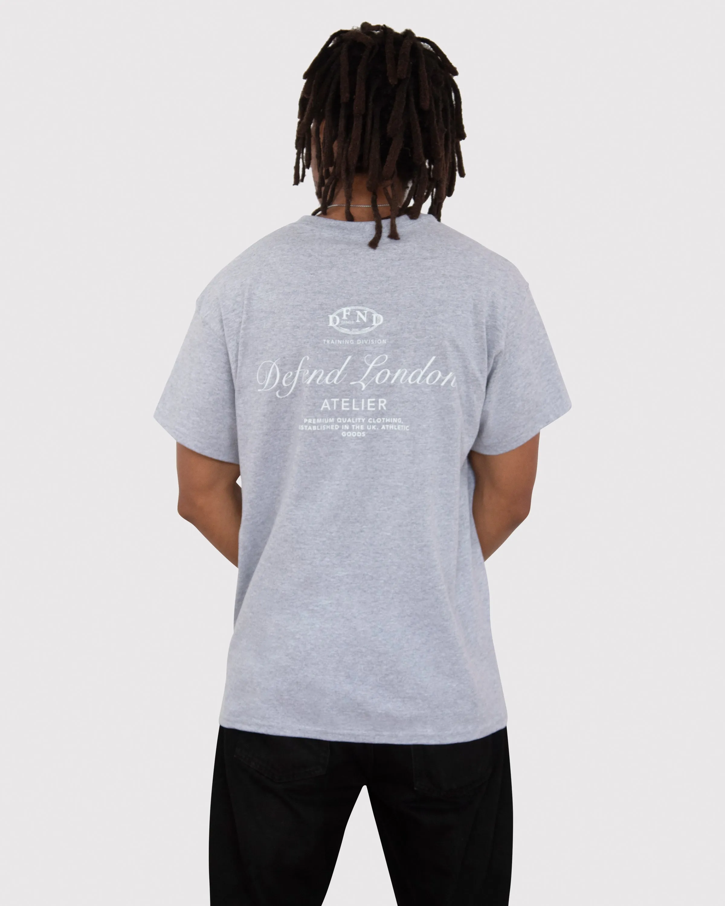 DFND ATELIER OVERSIZED T-SHIRT - GREY MELANGE sold by DFND product image thumbnail 2