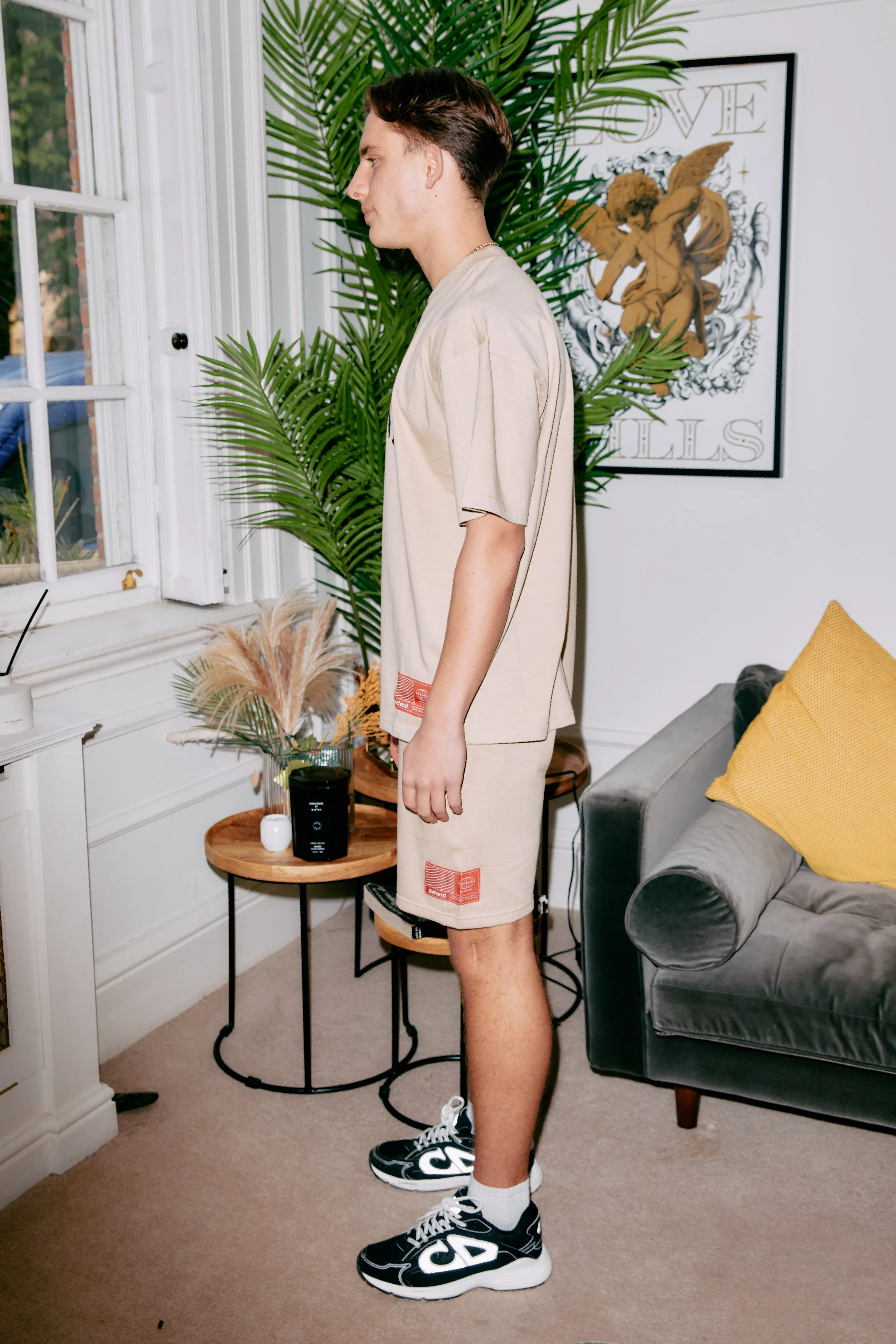 Summer Core Shorts & Tee Set - Stone sold by DFND product image thumbnail 2
