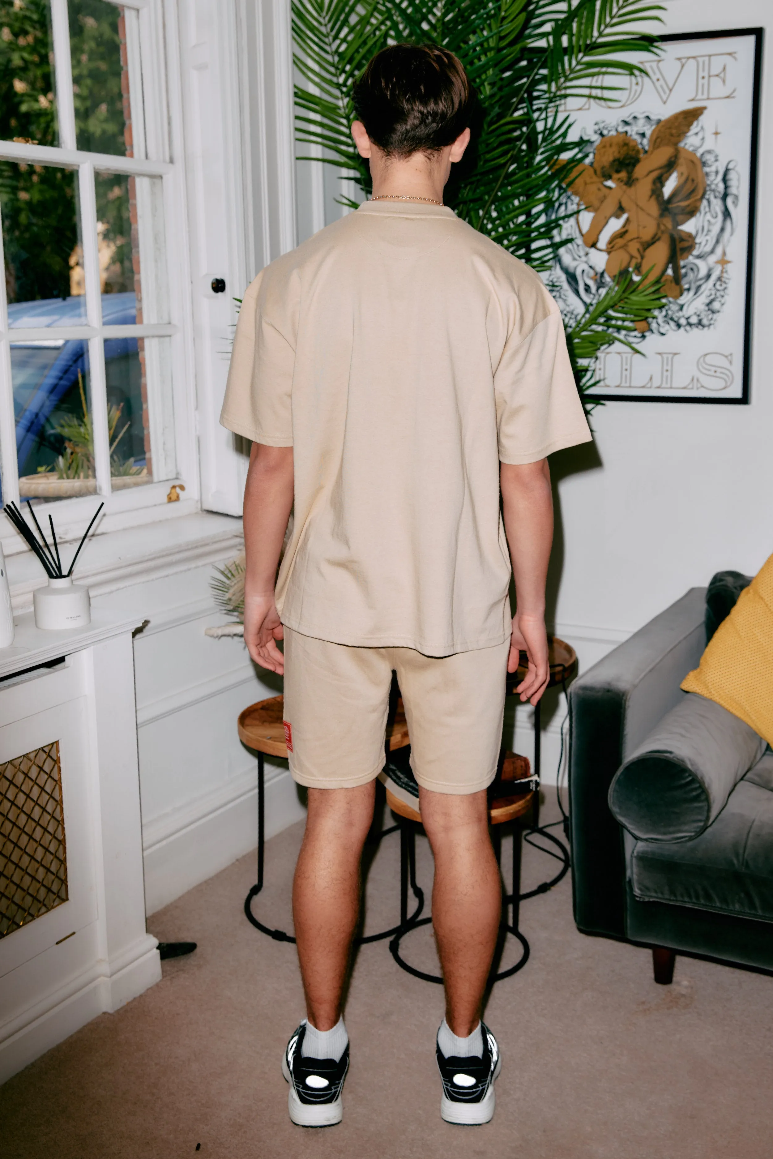 Summer Core Shorts & Tee Set - Stone sold by DFND product image thumbnail 3