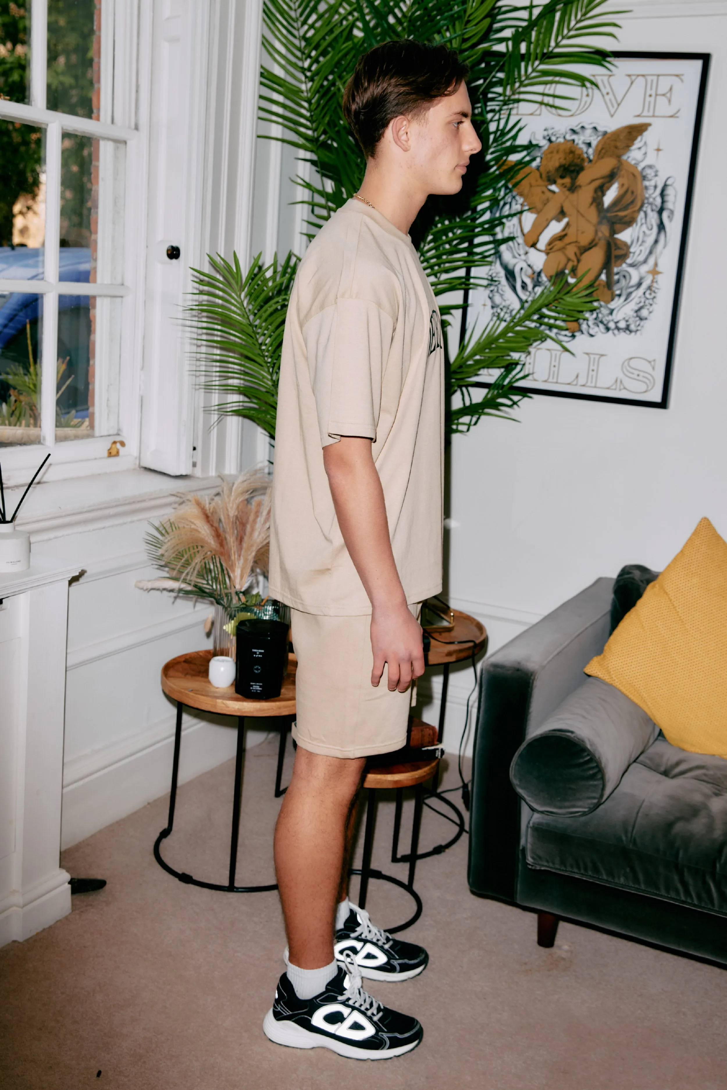 Summer Core Shorts & Tee Set - Stone sold by DFND product image thumbnail 4