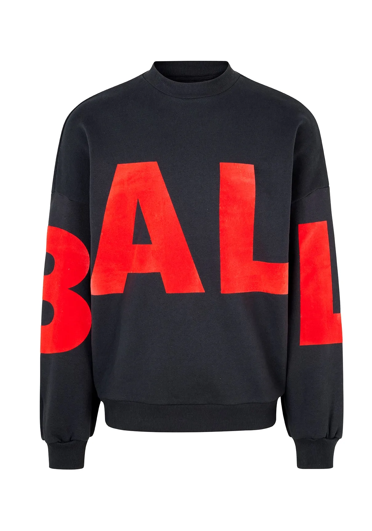 Ball Wham Flock Crew Neck - Black sold by DFND