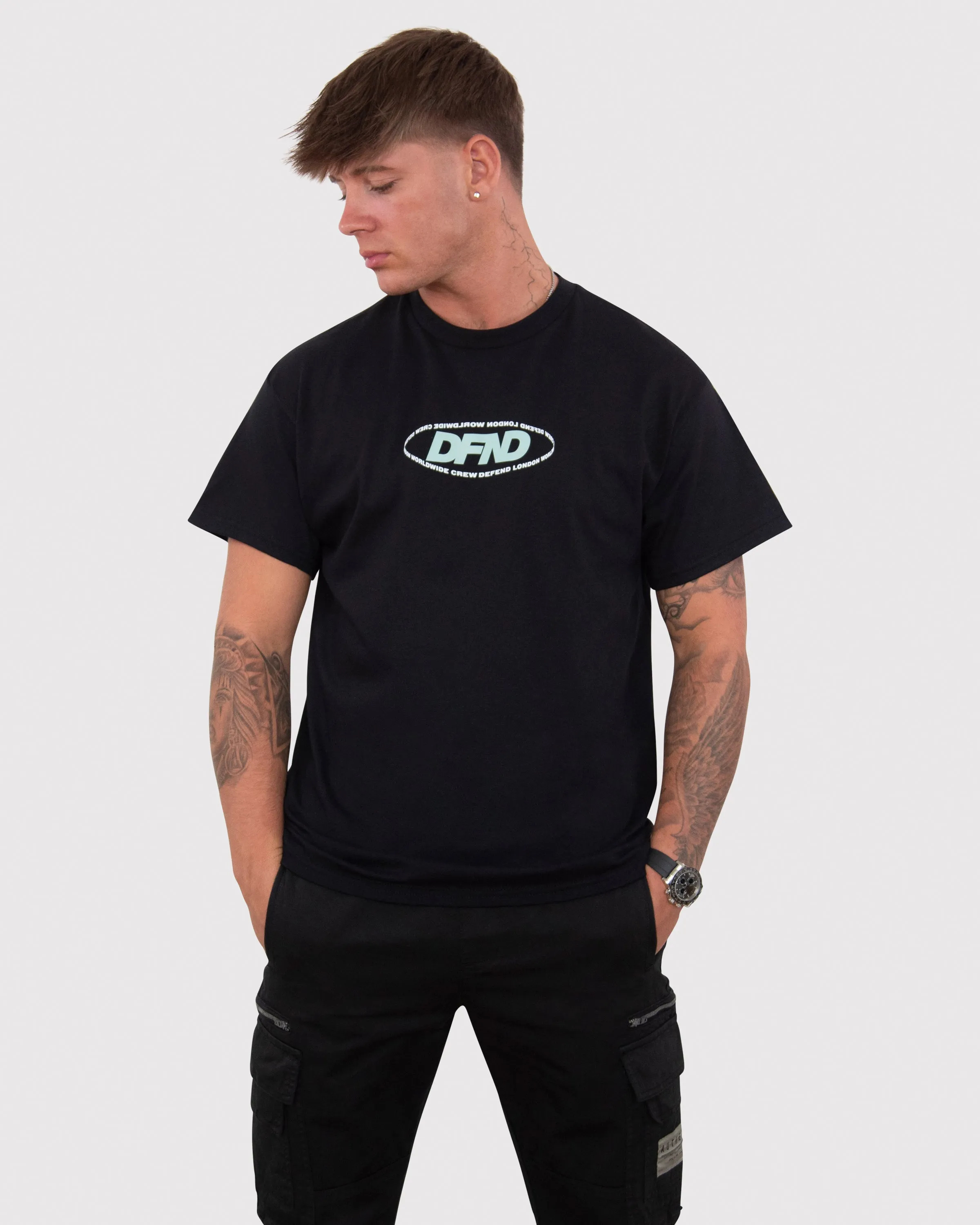 DFND CREW T-SHIRT - BLACK sold by DFND
