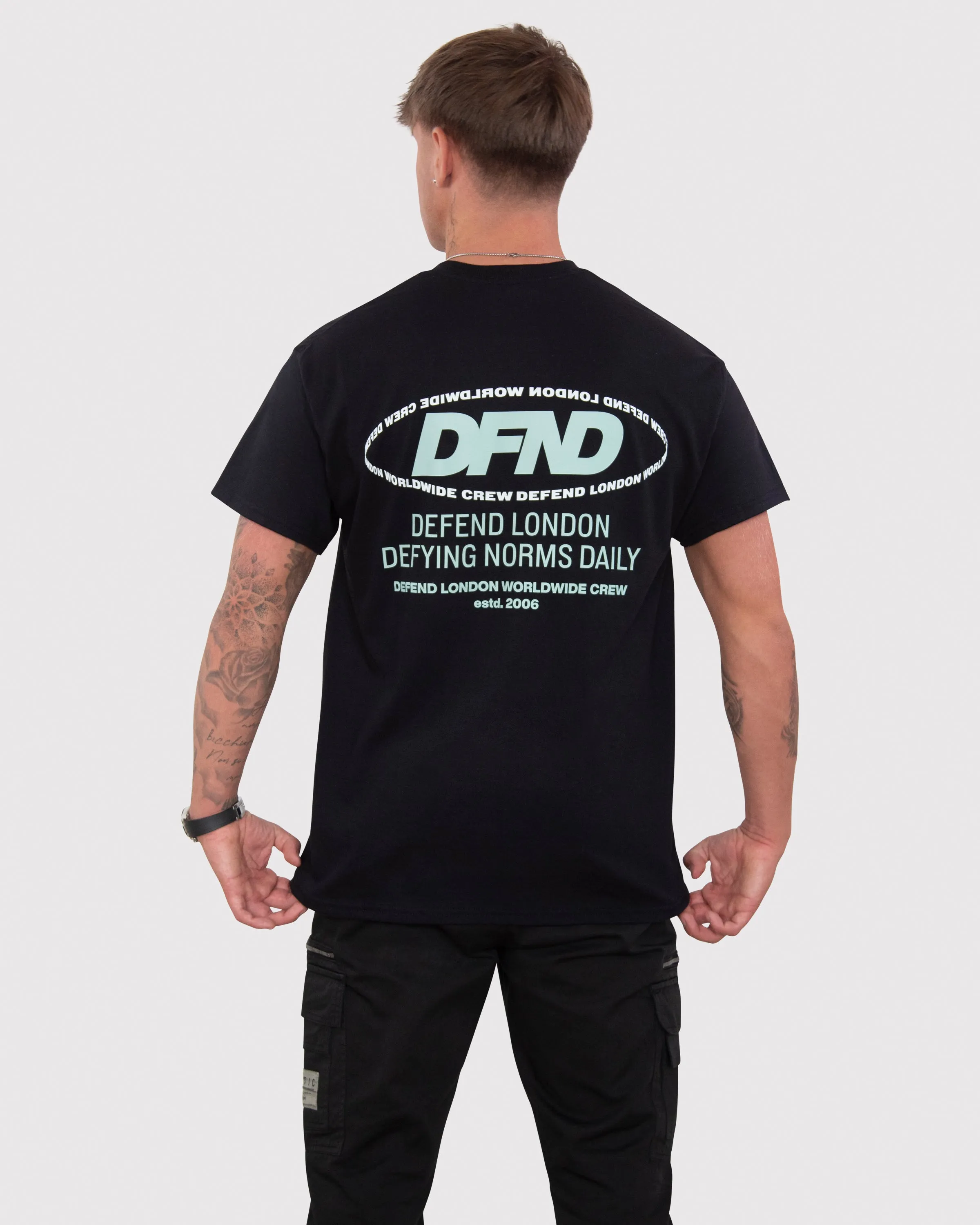 DFND CREW T-SHIRT - BLACK sold by DFND product image thumbnail 2