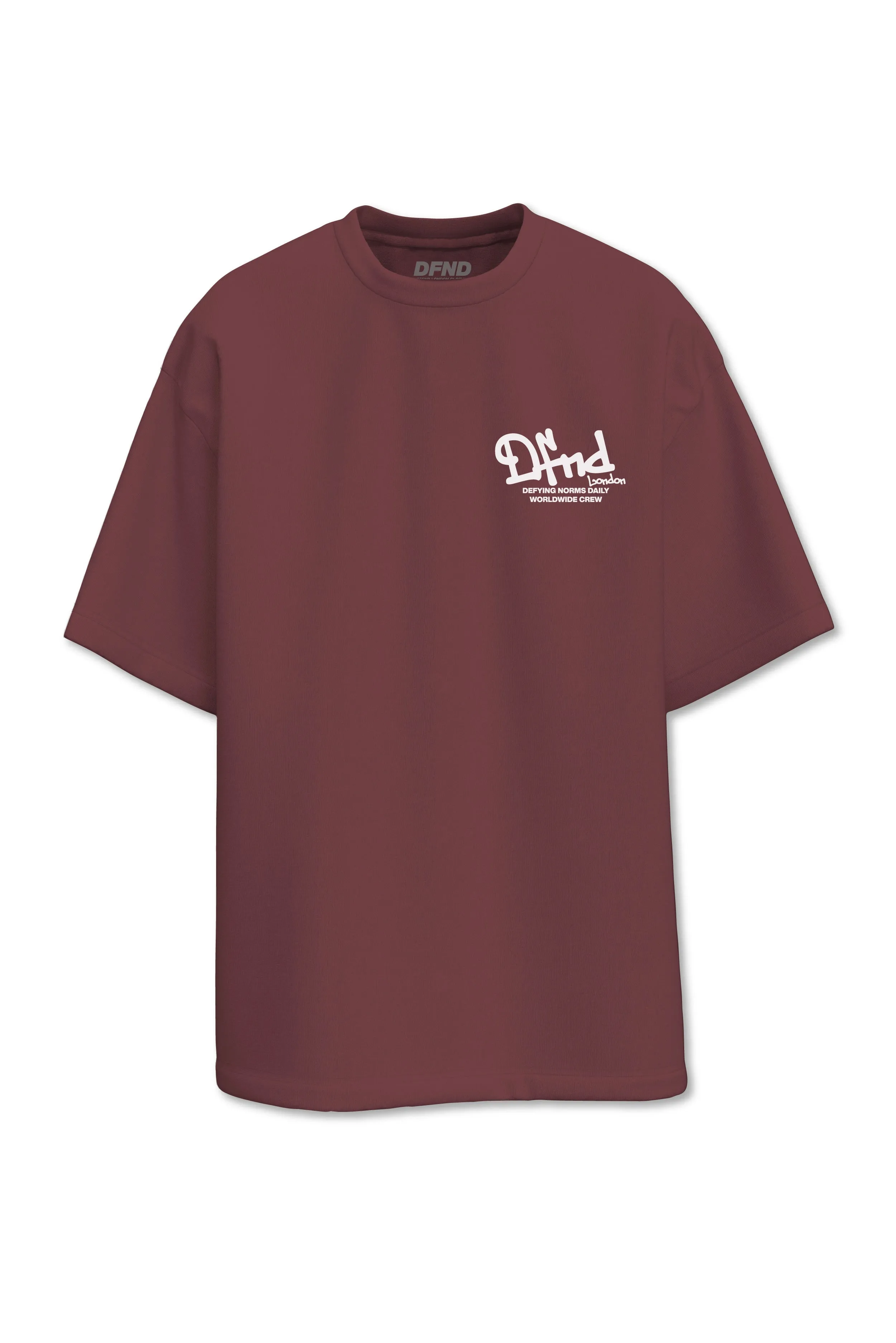 DFND SUBWAY T-SHIRT - MAROON sold by DFND product image thumbnail 2