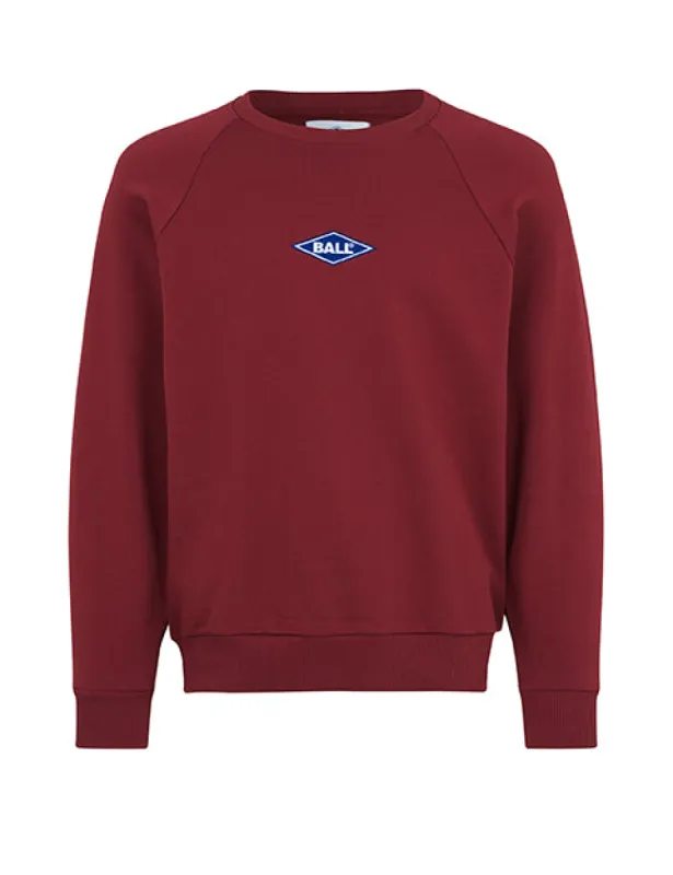 Ball Rimini Raglan Crew Neck - Bordeaux sold by DFND
