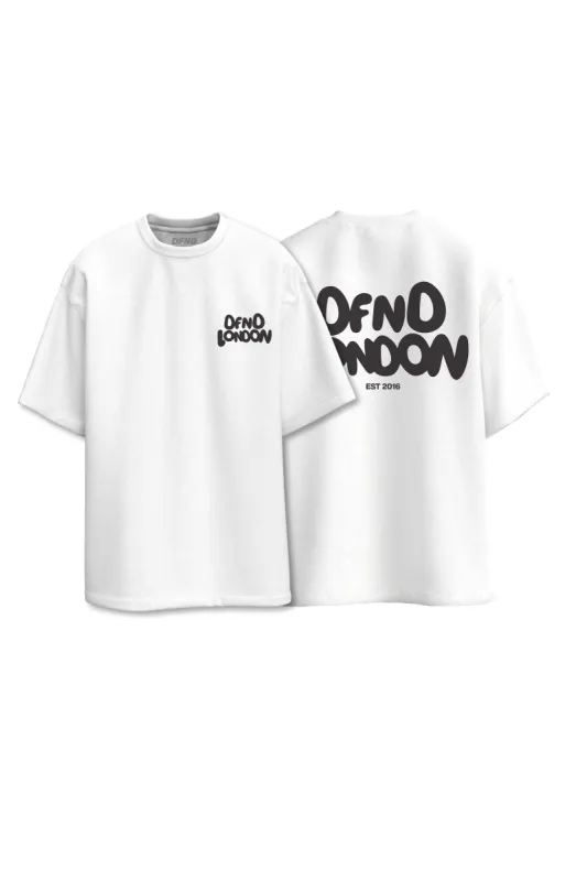 DFND BUBBLE LOGO T-SHIRT - WHITE sold by DFND