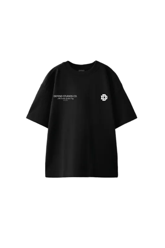 DEFEND CREST T-SHIRT - BLACK sold by DFND