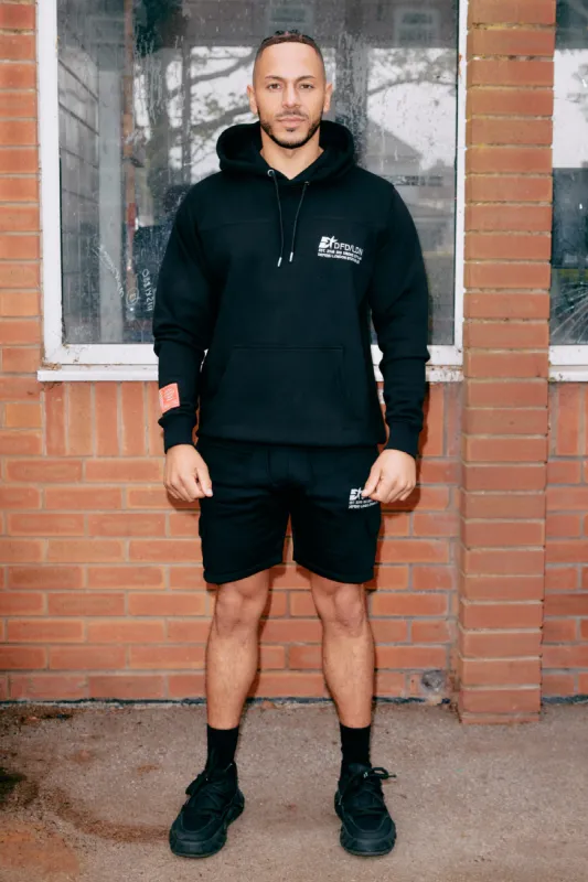 Toned Hoodie and Shorts - Black sold by DFND