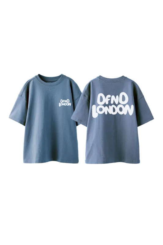 DFND LONDON BUBBLE T-SHIRT - INDIGO sold by DFND