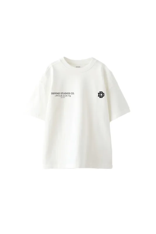 DEFEND CREST STUDIOS T-SHIRT - WHITE sold by DFND