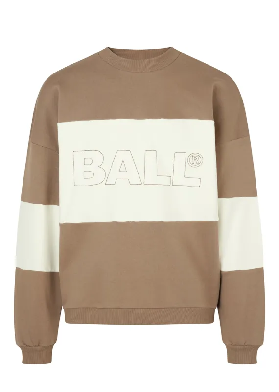 Ball Summer Chain Crew Neck - Wood Brown made by DFND