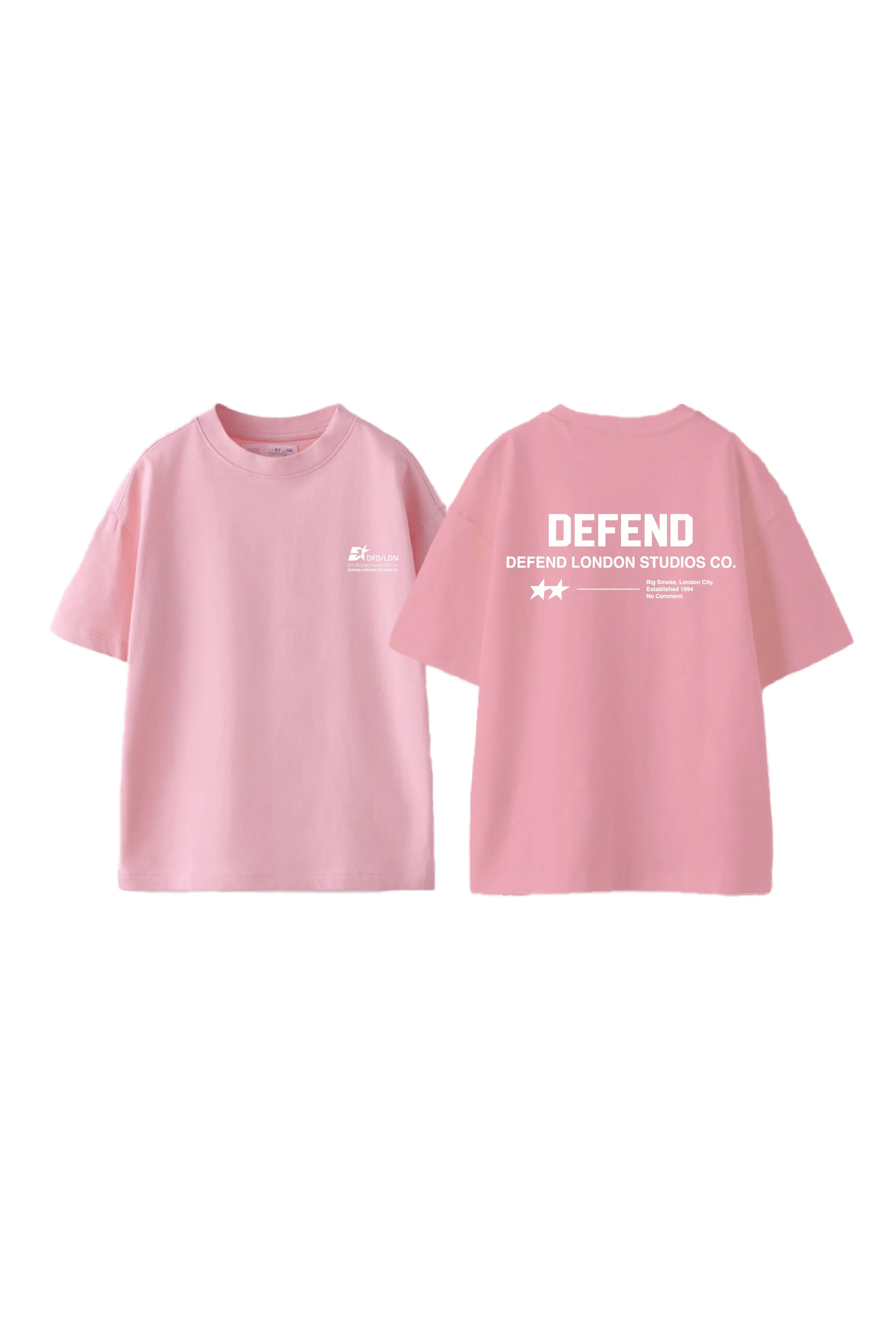 DEFEND STAR T-SHIRT - SOFT PINK sold by DFND