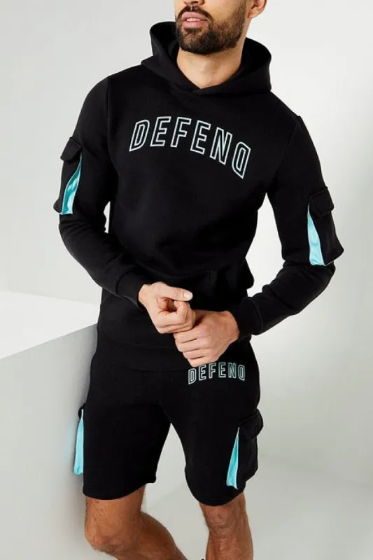 ARK HOODIE & SHORTS SET - BLACK sold by DFND