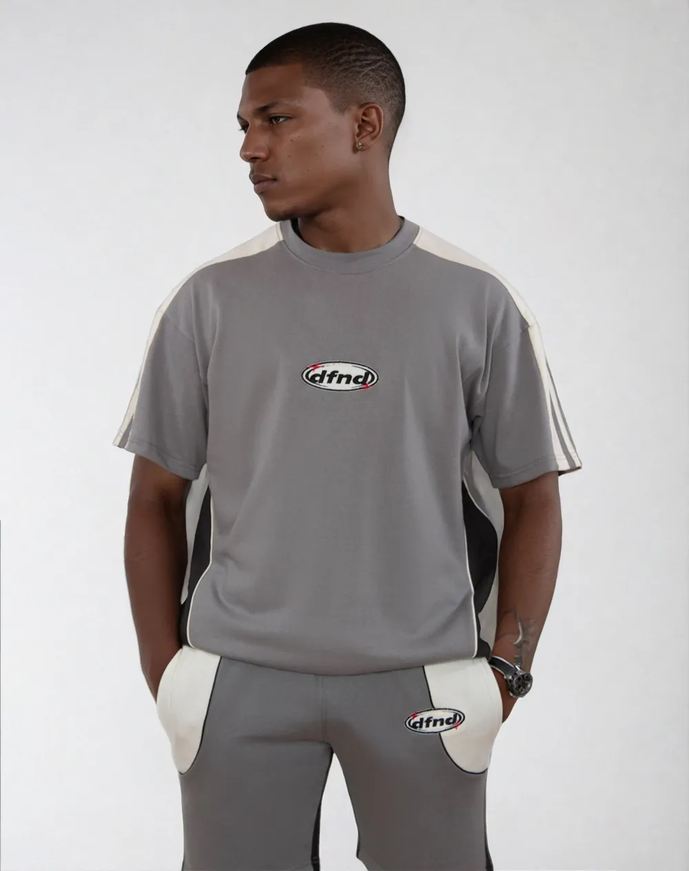 Race T-Shirt - Grey sold by DFND