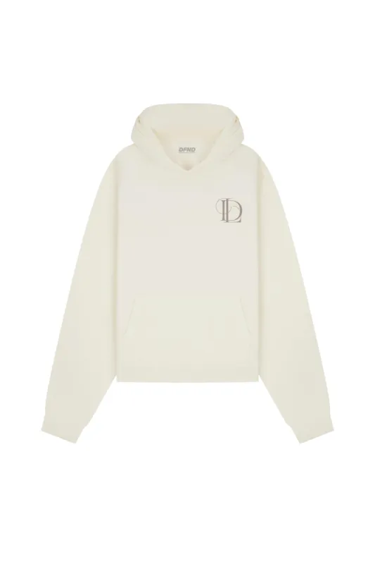 DFND CLASSIC MONOGRAM HOODIE - OFF WHITE sold by DFND