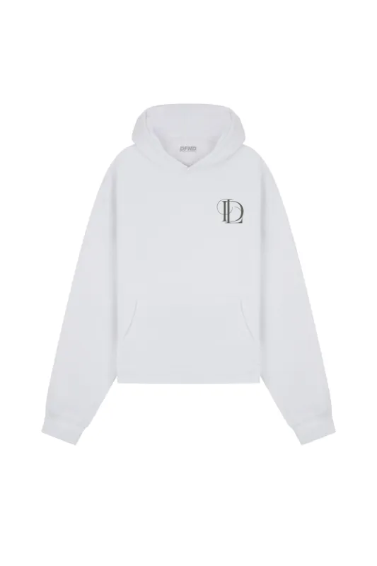 DFND CLASSIC MONOGRAM HOODIE - WHITE sold by DFND