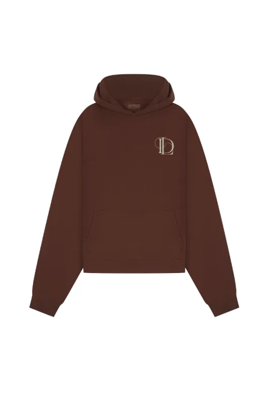 DFND CLASSIC MONOGRAM HOODIE - BROWN sold by DFND