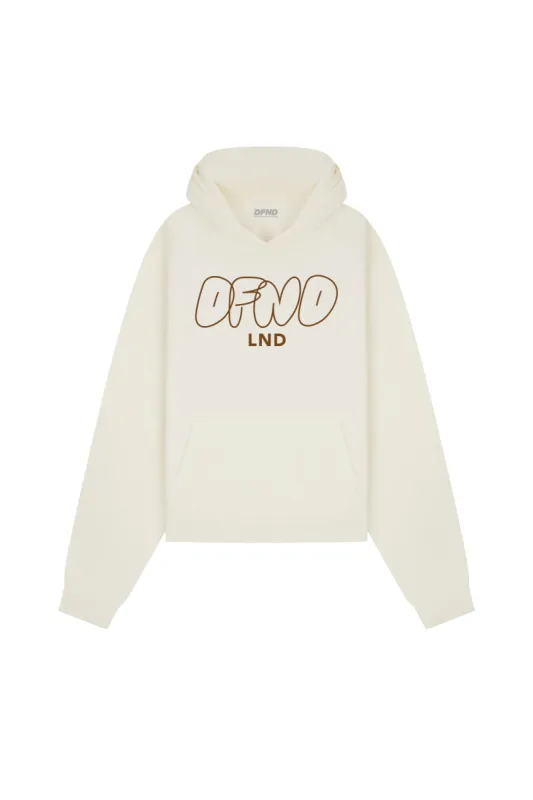 DFND GRAFFITI BUBBLE HOODIE - OFF WHITE sold by DFND
