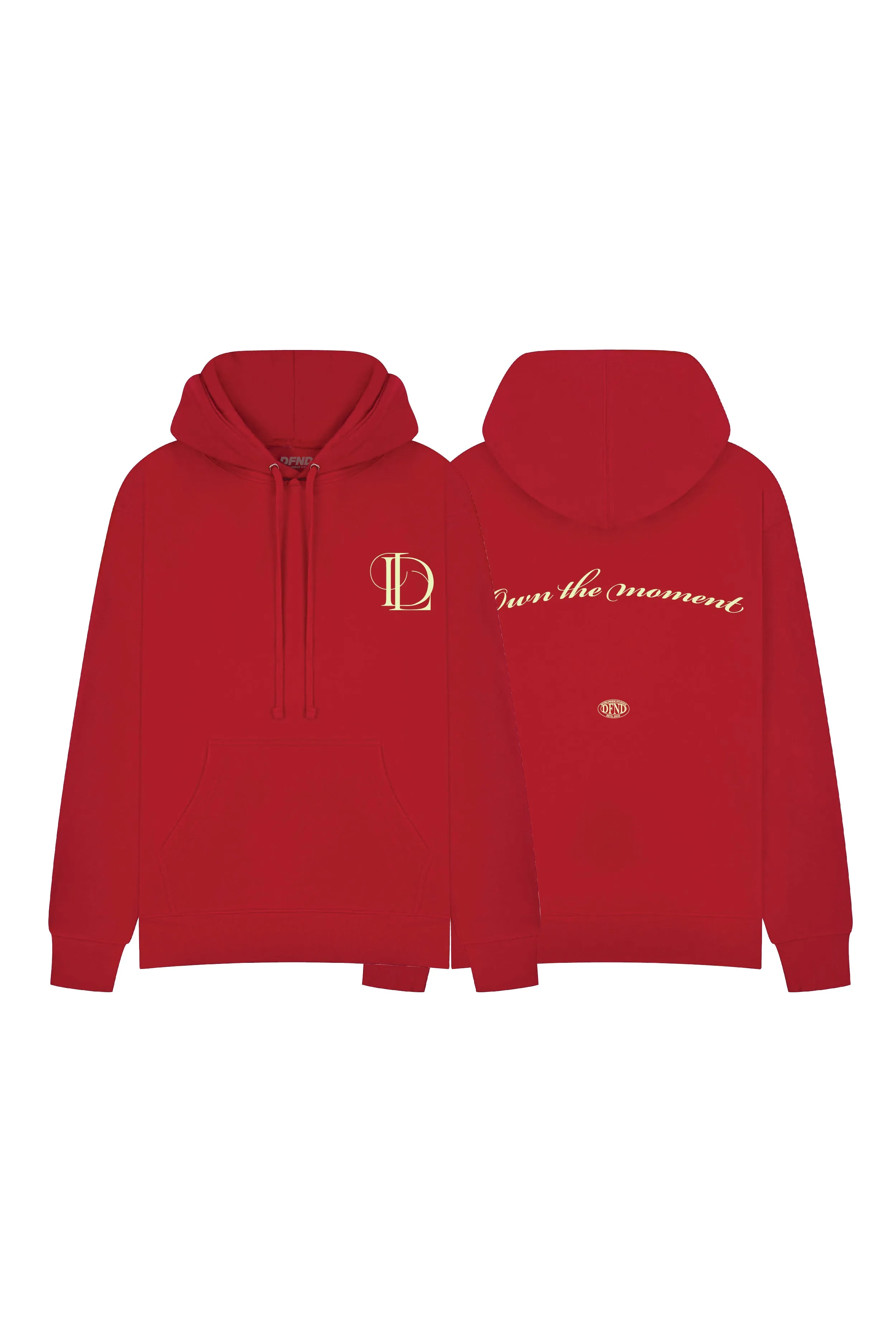 DFND MONOGRAM HOODIE - RED sold by DFND