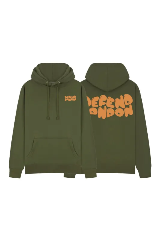 DFND BUBBLE LOGO HOODIE - GREEN made by DFND
